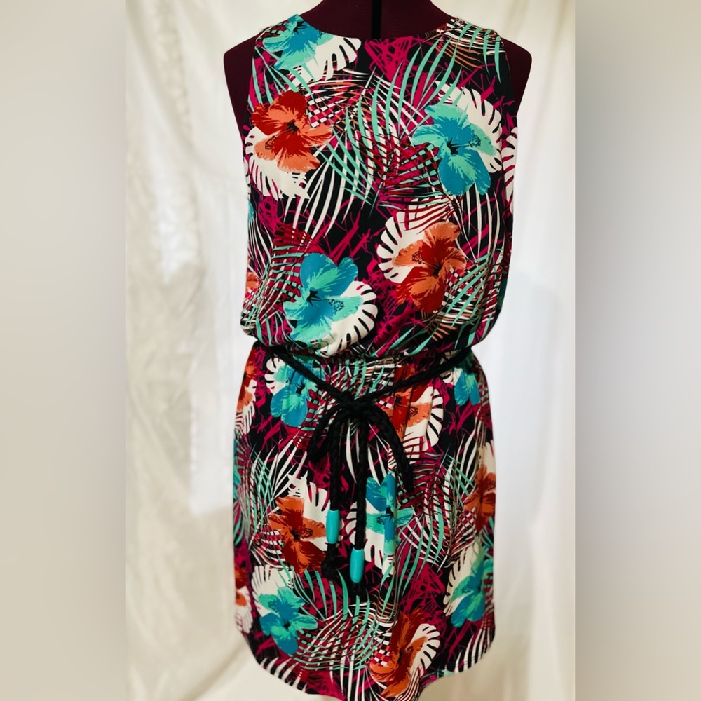 Tropical floral dress